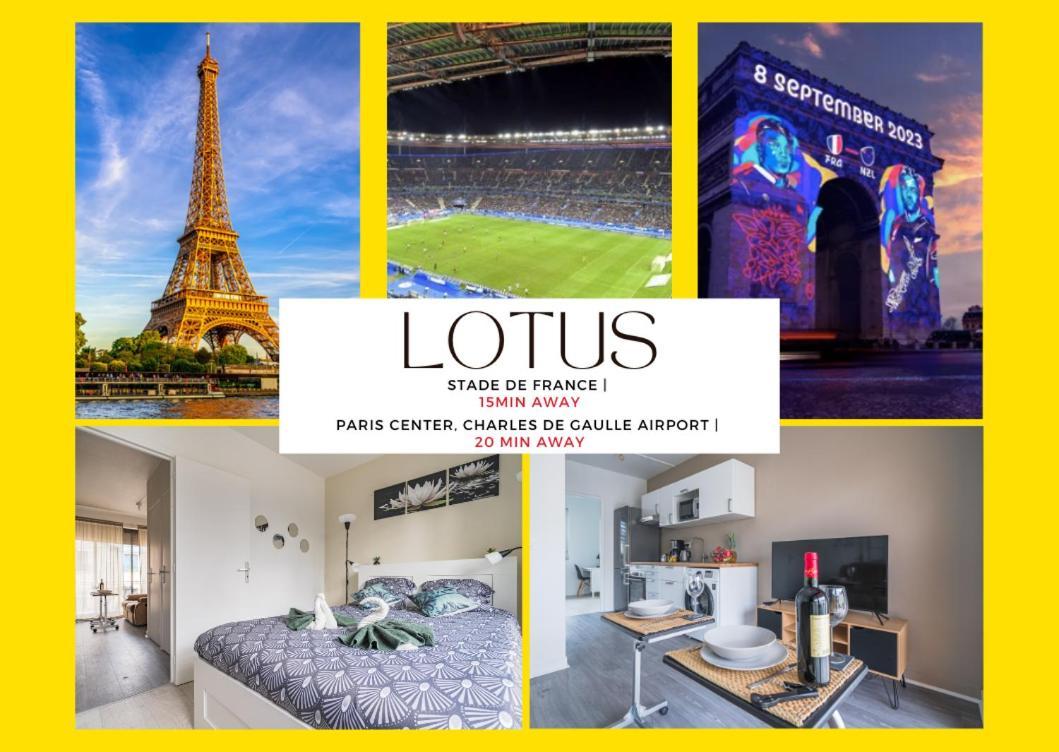 Апартаменти Le Lotus - Self Checkin - 20Min From Paris - Free Parking Around Дрансі Екстер'єр фото